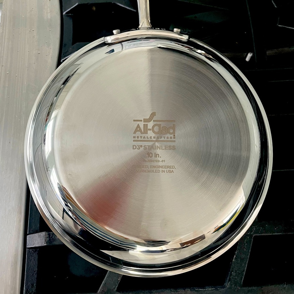 All-Clad D3 Tri-Ply Stainless-Steel 10” Fry Pan